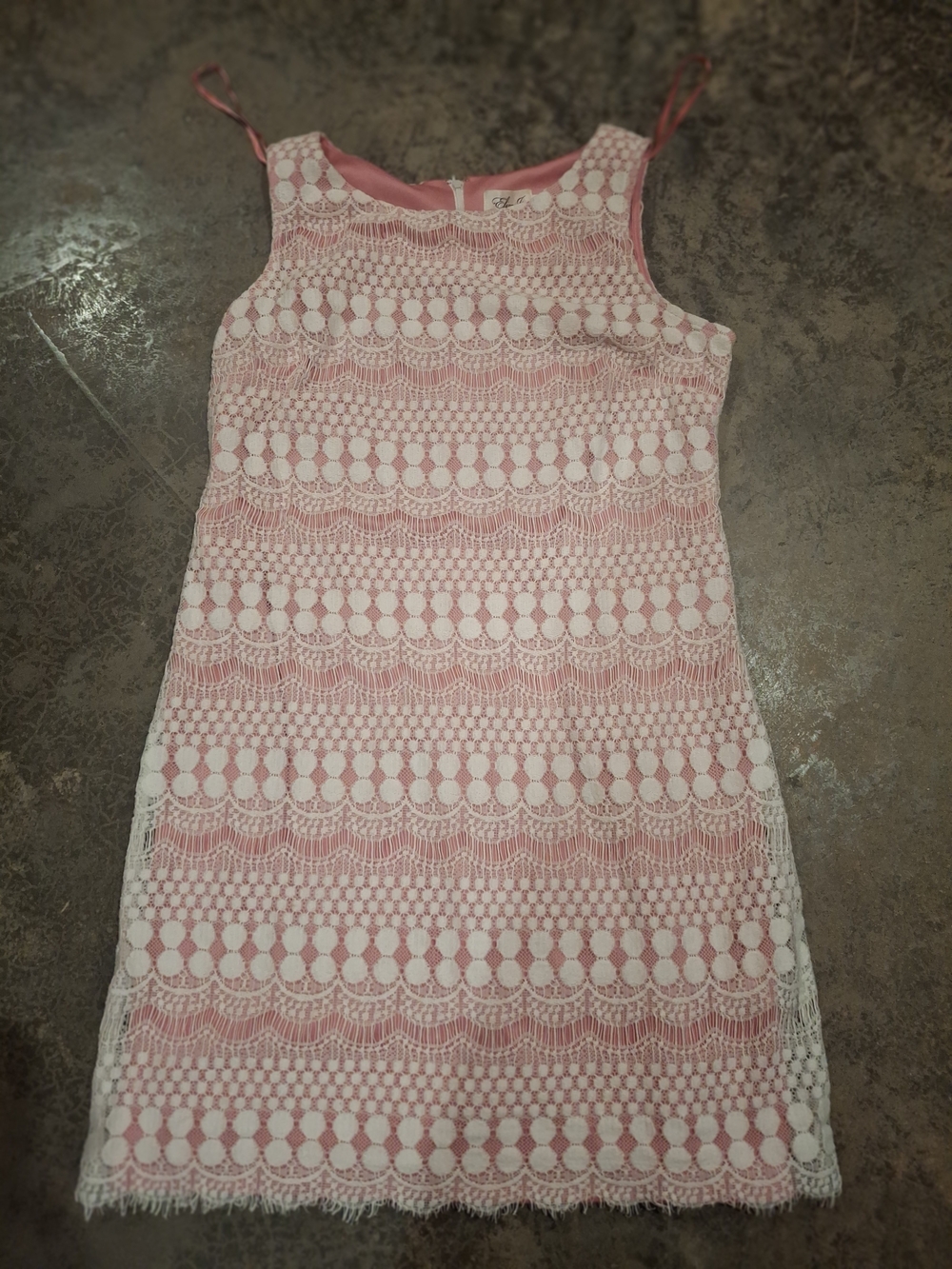 Eliza J Coral Pink  Crochet Dress